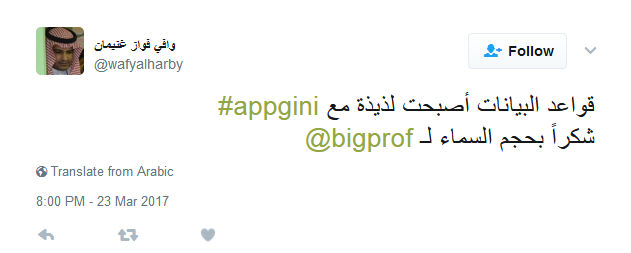 من آراء مستخدمى AppGini